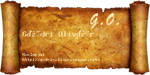 Gödri Olivér névjegykártya